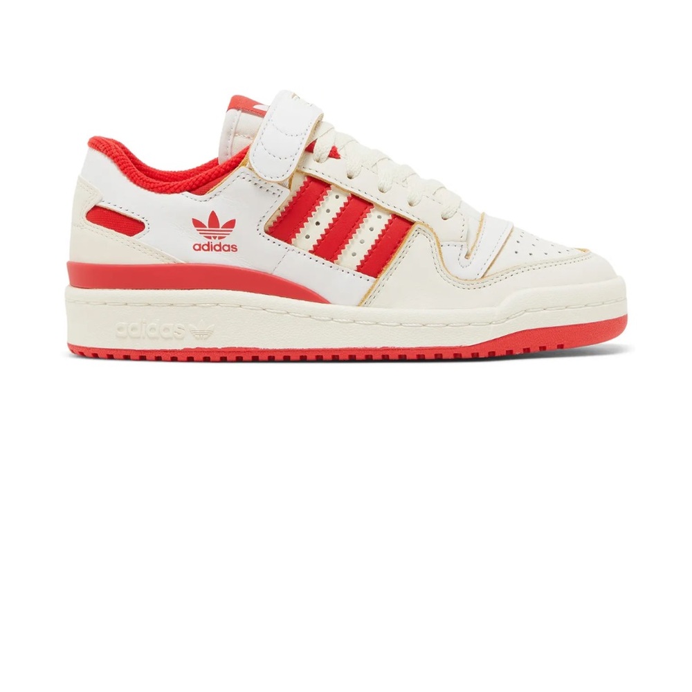 Adidas Red and White Sneakers